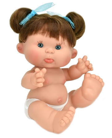 картинка испанские Пупс-мини Pepotes (Тыковка) с волосами, 26 см (вид 4), арт. 954 интернет-магазин TuKiTu.ru